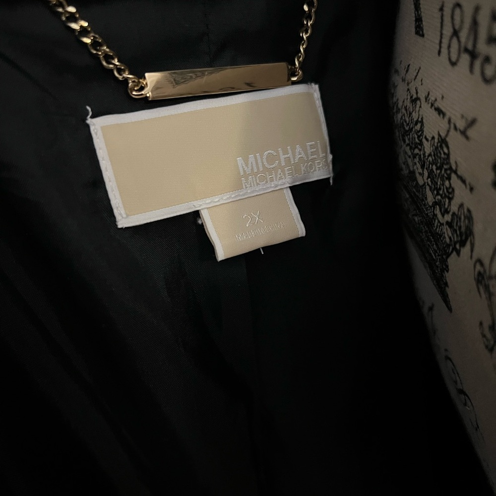 ✨NWOT - Michael Kors Faux Fur Animal Print Coat Jacket✨ - Picture 9 of 9